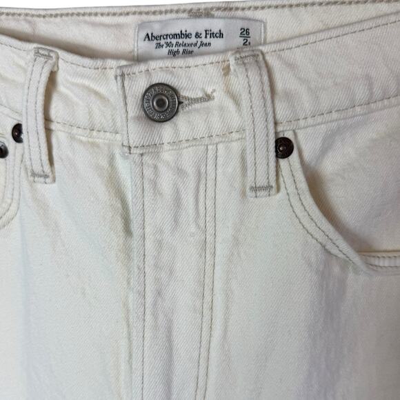 Abercrombie Women’s Sz 2 / 26 The ‘90’s Relaxed Jeans High Rise - Picture 3 of 6